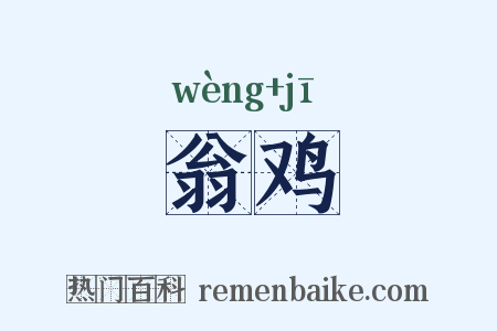 翁鸡是什么意思的图片